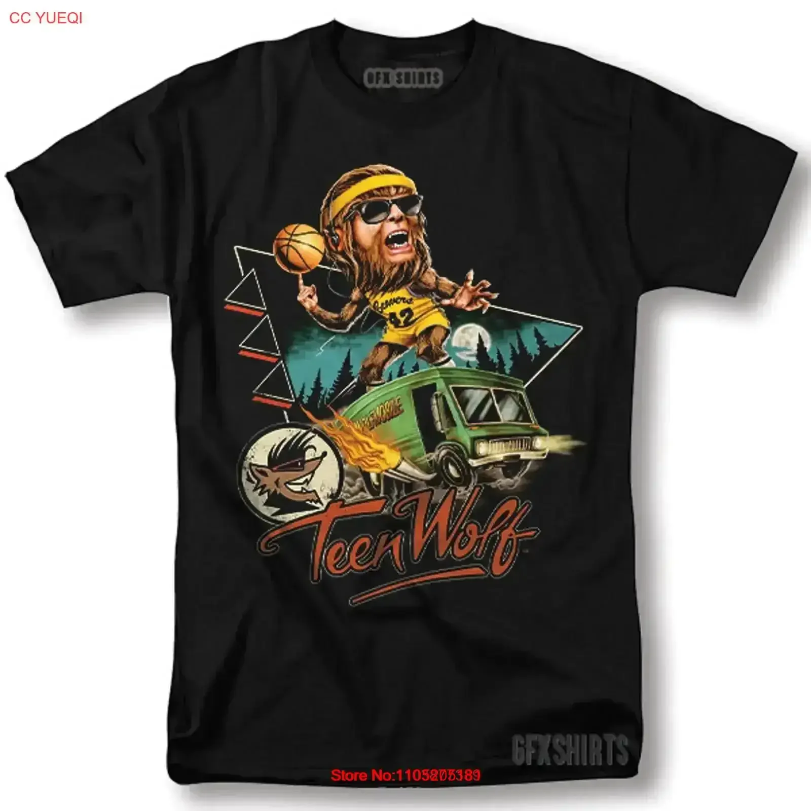 

Футболка с волком, рубашка из фильма ужасов, винтажный дизайн, стираная дизайнерская одежда, графическая мужская удобная растянутая стильная винтажная одежда