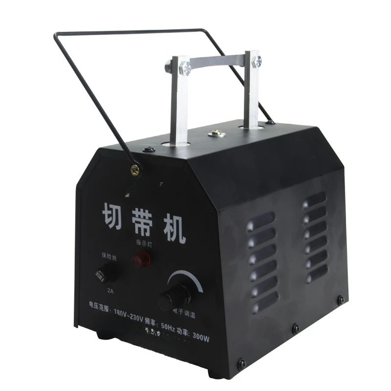 Desktop Hot Ribbon Cutting Machine, Hot Melting Cutter, Fabric Tape Strip Cutter for Ribbon Webbing