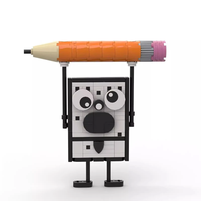 

MOC Animated Movie Action Figure Pineapple Pencil Cartoon Cute Doll Building Block Model Kids Puzzle Assembly Toys Birthday Gift