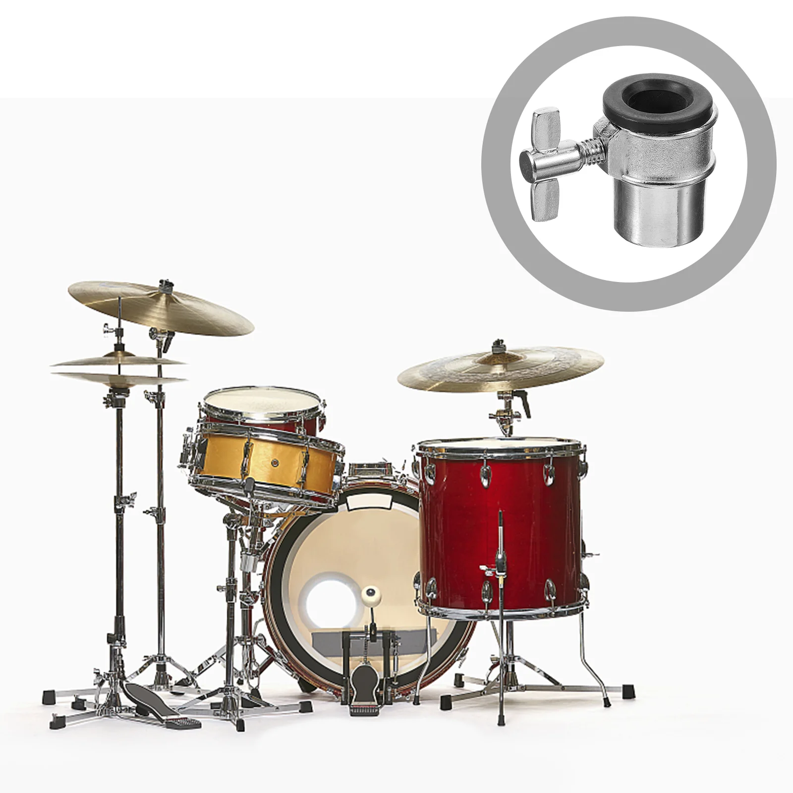 

Drum Bracket Connector Screws Support Interface Lock Percussion Instrument Part