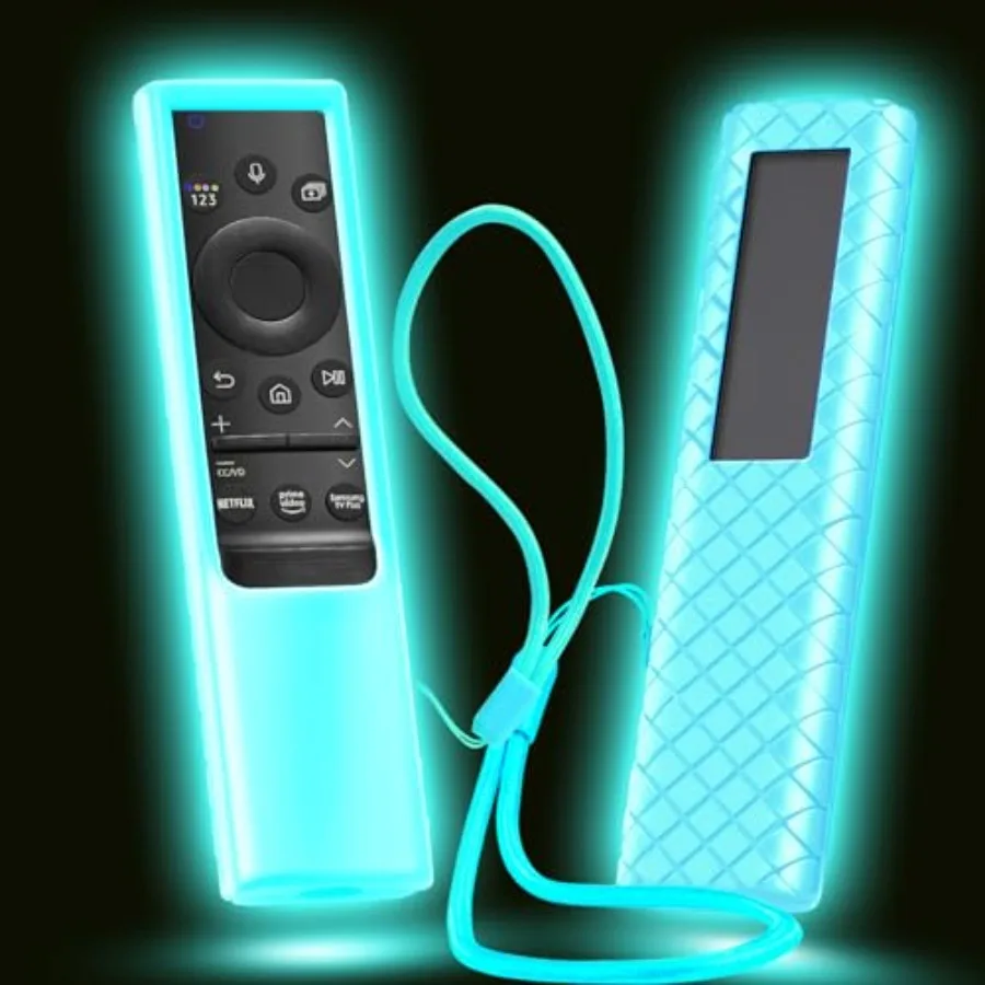 Cover for Samsung Solar Remote, Case Compatible with Samsung Smart TV Remote Control Glow in The Dark Universal Silicone Skin S