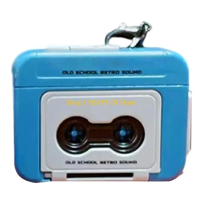 الإبداعية تسجيل الصوت مفتاح فوب الرجعية مشغل موسيقى تصميم 15s تذكير وظيفة حقيبة عصرية سحر سيارة الديكورات العنصر