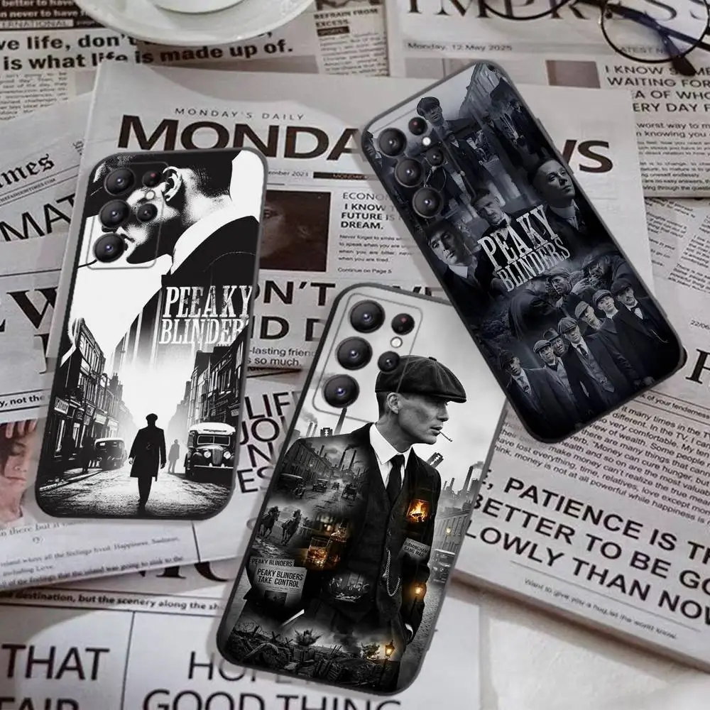 Movie P-Peaky B-Blinders Phone Case For Samsung S 24 fe 25 Ultra plus 20 lite 21 30 22 23 24 22 Ultra 5G Fundas