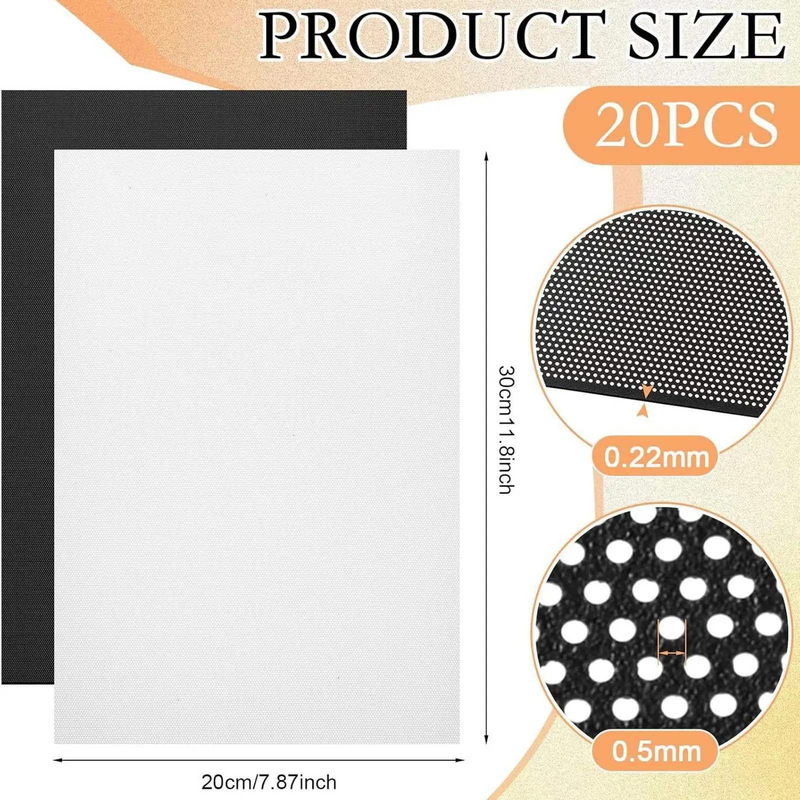 Eye Mesh for Fursuit Costume PVC Nets Breathable Sheets for Therian Mask and Craft Decor