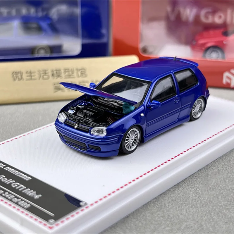 FH Diecast 1:64 Scale VW Golf GTI Mk4 Commercial Vehicle Simulation Alloy Car Model Static Display Toy Gift Souvenir Collection