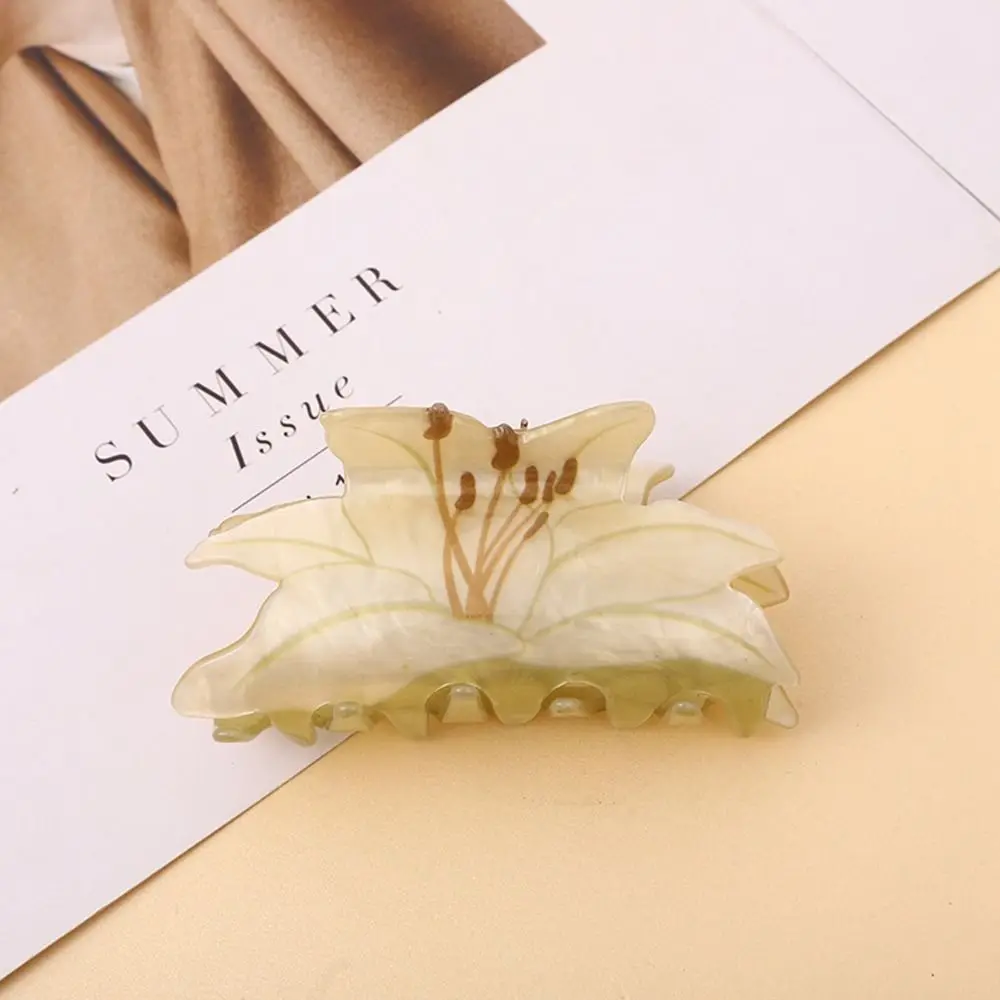 Color Shark Clip Astronaut Geometric Shape Female Hair Accessories Korean Style Headwear Flower Hair Clip Plastic Hair Claw