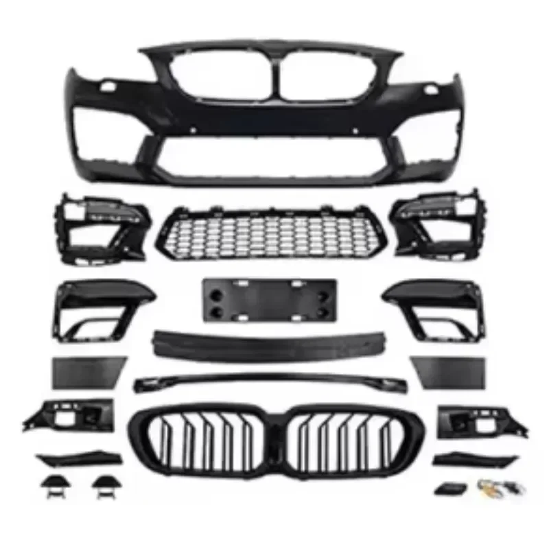

XDS Car Bumpers For 2009+ 5 Series F10 F18 Upgrade 2021 M5 Front Rear Car Bumpers PP Grilles LED Fenders Side Skirt DiffuserHigh