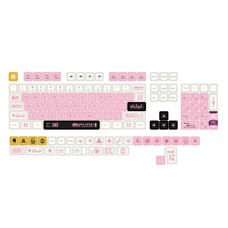

N85R-PBT Keycaps 134 Keys Dye-Sublimation Keycaps XDA Profile For Cherry Gateron MX Switches Mechanical Keyboards