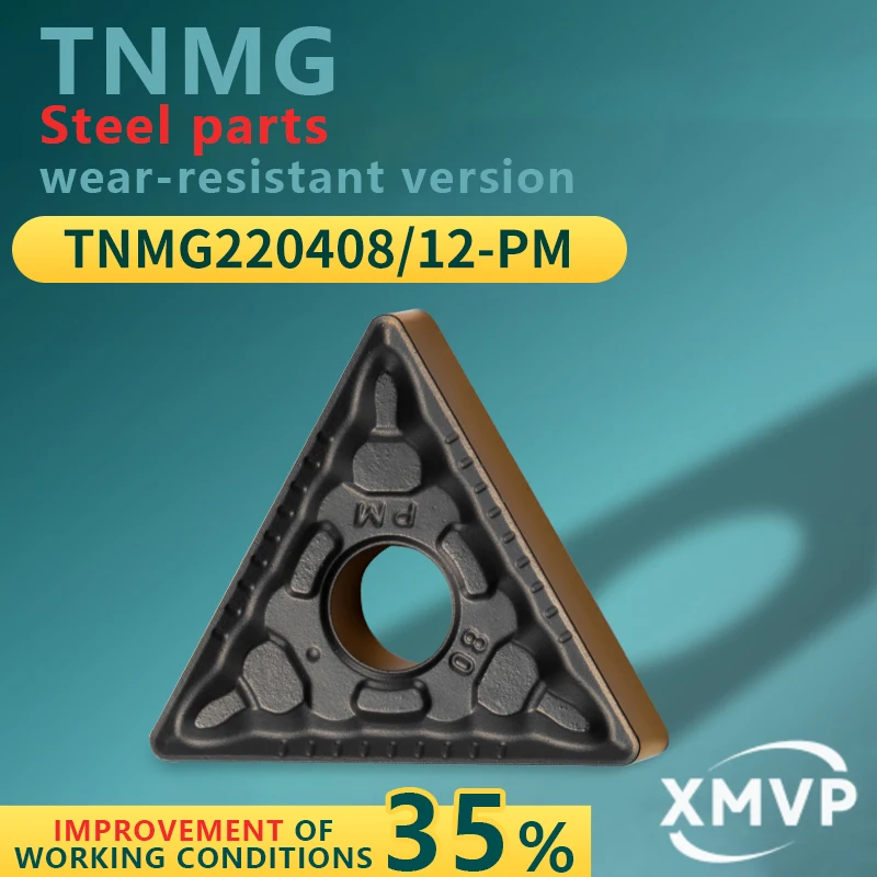 

Triangular CNC cylindrical turning inserts TNMG220408/12-PM steel wear-resistant grade BP8218 tool grains