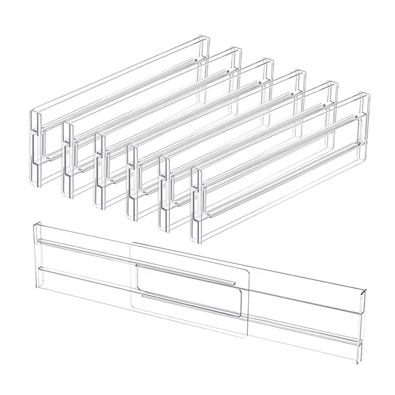 

Adjustable Storage Drawers Divider Retractable Plastic Drawer Partition Holder Household Stationery Socks Finisher