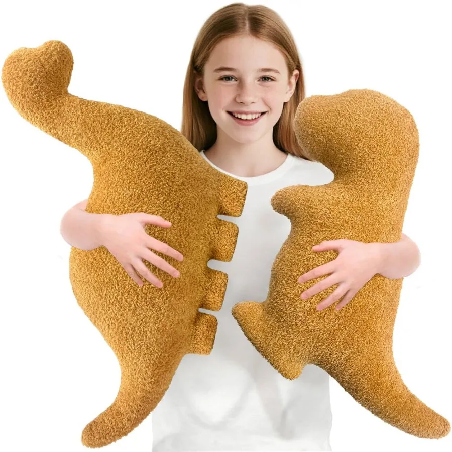 Dino-Huhn-Plüschnuggets-Kissen für lustige Geburtstagsgeschenke, süßes, lustiges Stofftier-Spielzeug für Jungen und Mädchen, Dinosaurier-Geschenke für Te