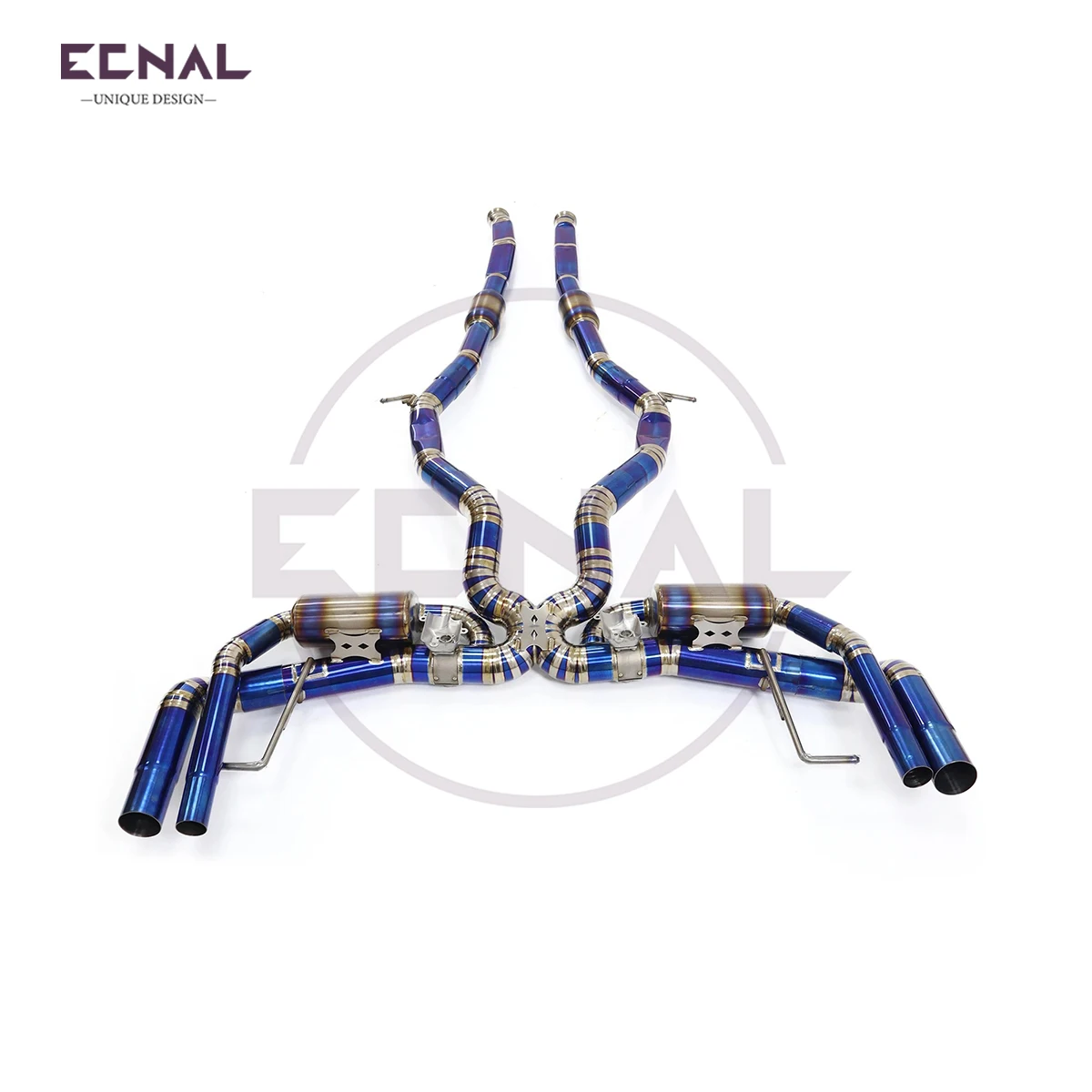 

Выхлопная система Ecnal Catback с клапаном и глушителем для Mercedes-Benz AMG W222 S63 5.5T 2014-2017, титановый сплав TC4, выхлопная труба с клапаном