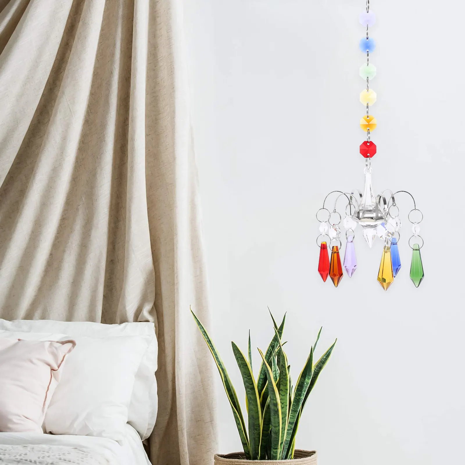 

Потолочный хрустальный декор, подвесное украшение для автомобиля, красочные декоративные подвески