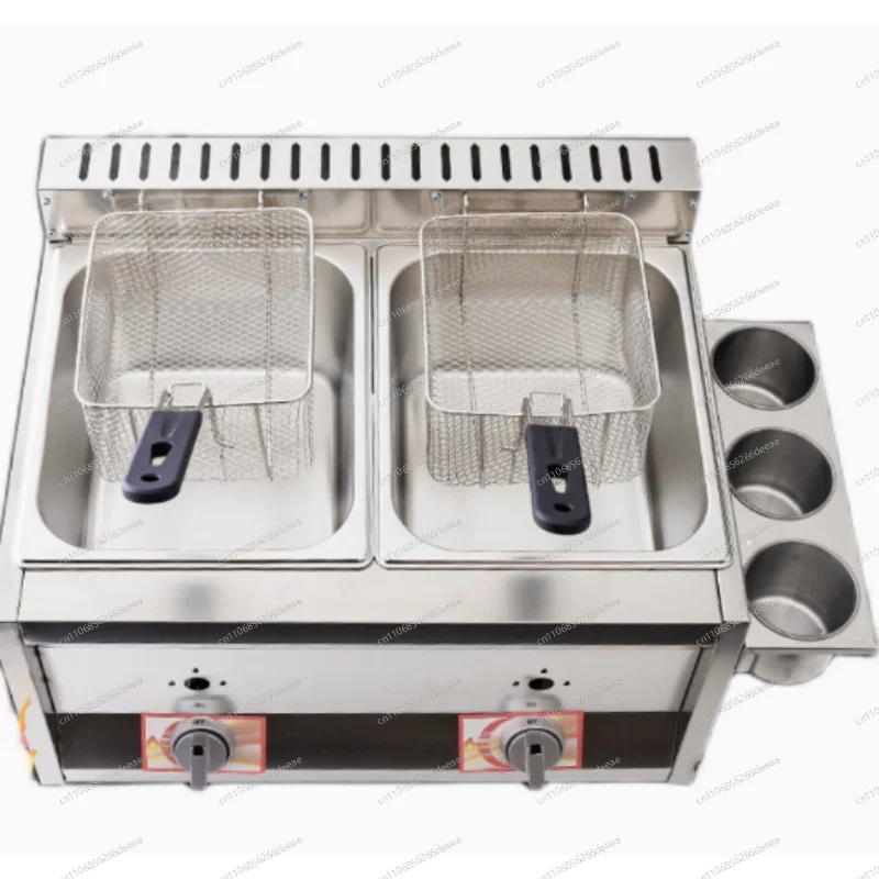 Gas Deep Fryer for Commercial Use – Fryer for Fritters, Skewers, Fries & Fried Chicken
