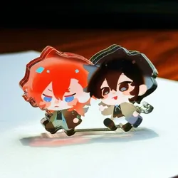 Dazai Osamu Nakahara Chuuya figuras de pie, modelo de soporte, Bungo Stray Dogs, placa acrílica, decoración de escritorio, niños, amigos, regalos, adorno