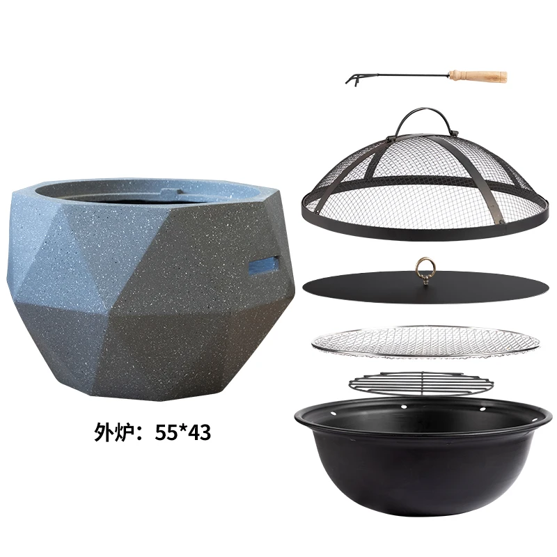 

YY Outdoor Grill Home Indoor Warm Pot Indoor Charcoal Brazier