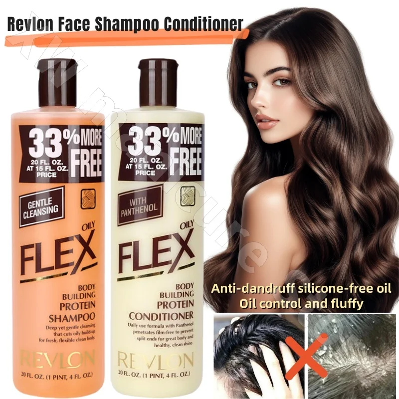 

Revlon Face Shampoo Conditioner Silicone-Free Oil Control Anti-itch Refreshing Fluffy Smooth Moisturizing and Repairing