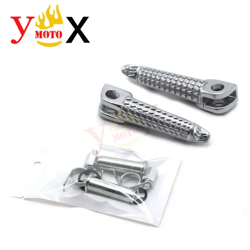 Motorcycle Front Footrest Foot Pegs Foot Rest Pedals For Kawasaki ZX6R 2003-2013 ZX10R 2004-13 ZX9R 1998-03 Z1000 Z750 ER6N ER6F - view 3