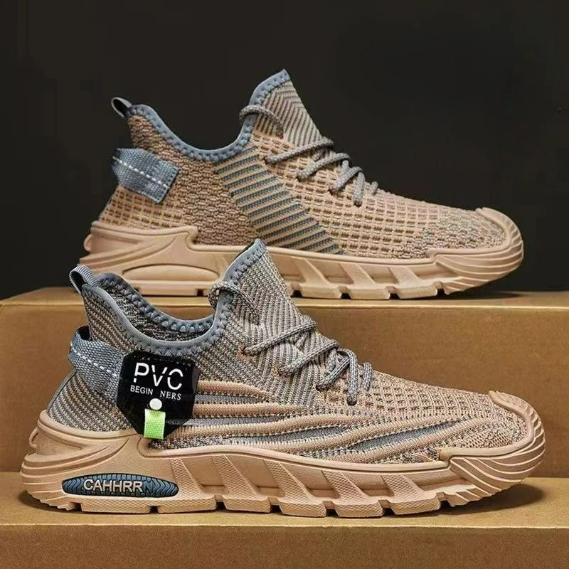 Men's Sports Shoes Breathable Mesh Thin White Shoes for Boys and Students Lightweight Casual Soft Soled Outdoor Running Shoes