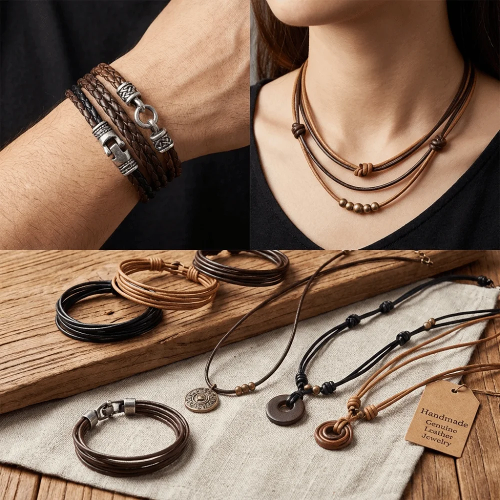 

Black Genuine Cow Leather Cord Round 1-6mm Bracelet Findings Rope Wax Rope String 2/5 Meters Accessories DIY Jewelry Making