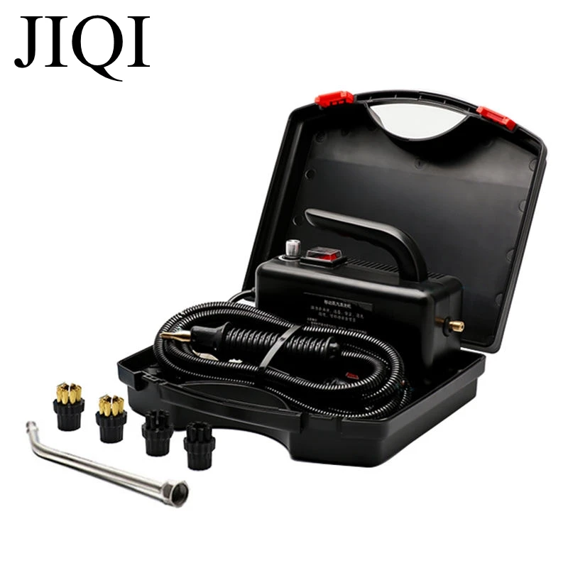 110V 220V เครื่องทําความสะอาดไอน้ําแรงดันสูงอุณหภูมิสูงเครื่องทําความสะอาดมือถือปั๊มอัตโนมัติฉีดไอน้ําแปรงทองแดง