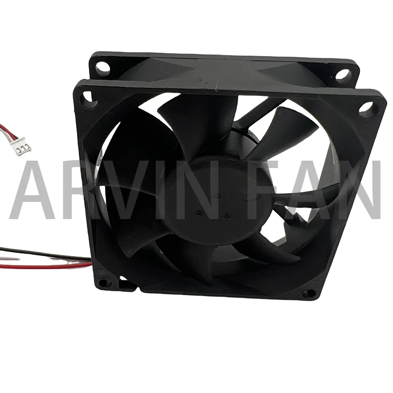 Ventilador de refrigeración DA08025B12UR, 8cm, 8025, 80x80x25mm, 80mm, DC12V, 0.50A, CPU, 3 pines, doble bola, alto volumen, inversor de servidor de chasis