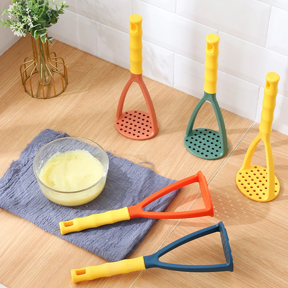 Potato Masher Ricer Kitchen Tool for Puree Baby Food Easy Clean Potato Press Crusher Vegetable Fruit Maker Smooth Mashed Potato