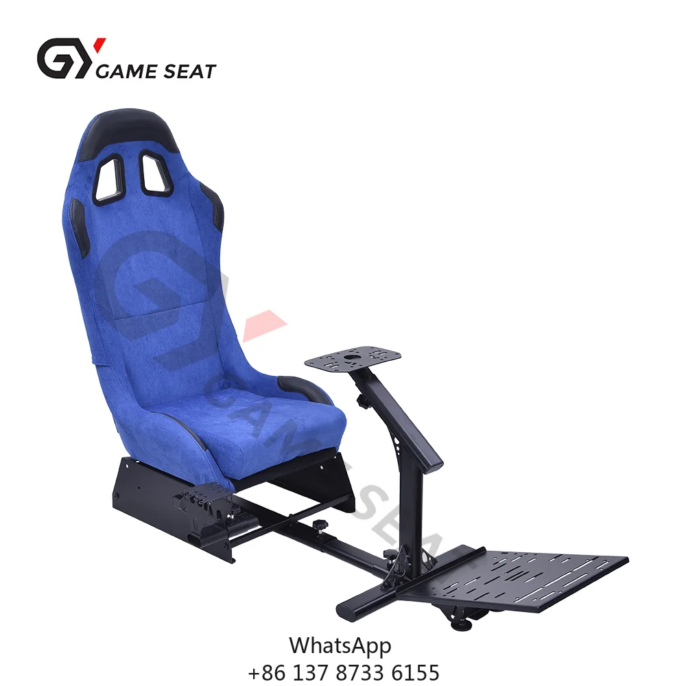 GY025-2 High Quality Steering Wheel Chair Bracket Driving Pedals Set Car Monitor Stand Gaming Racing Simulator