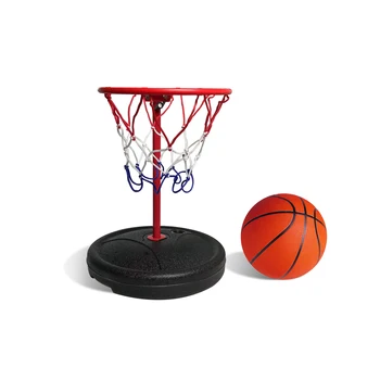 Swimming pool floating basketball hoop basketball and pump swimming pool party basketball toy for kids and adults