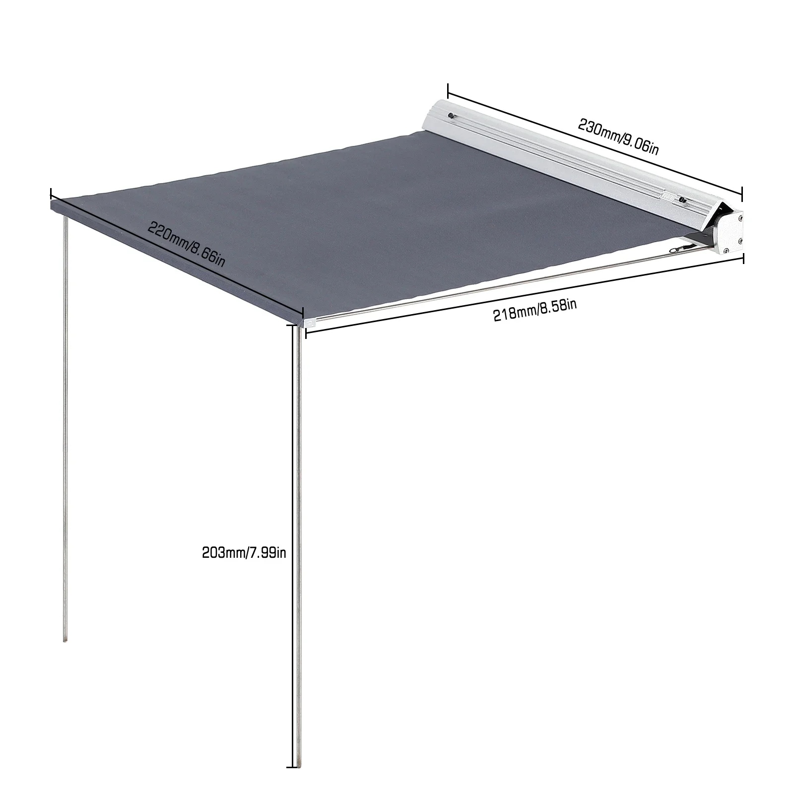 INJORA 1/10 Scale Camping Tent Awning Shade Canopy Decoration for 1:10 RC Crawler Car TRX4 Axial SCX10 90046