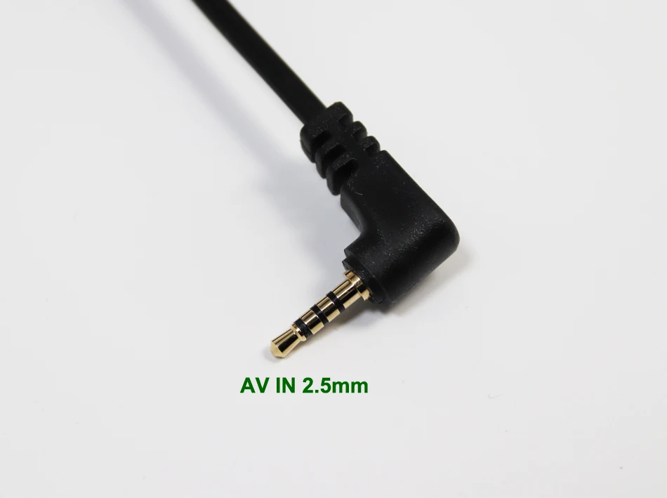 av-in 2.5mm plug GPS navigation video input cable AVIN Port 6M Cable for car rear view reversing camera connect to portable GPS