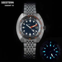 SEESTERN Diving Watches For Men Waterproof Luminous Date Wristwatch NH35 Movement Automatic Mechanical Sapphire Bracelet SUB300