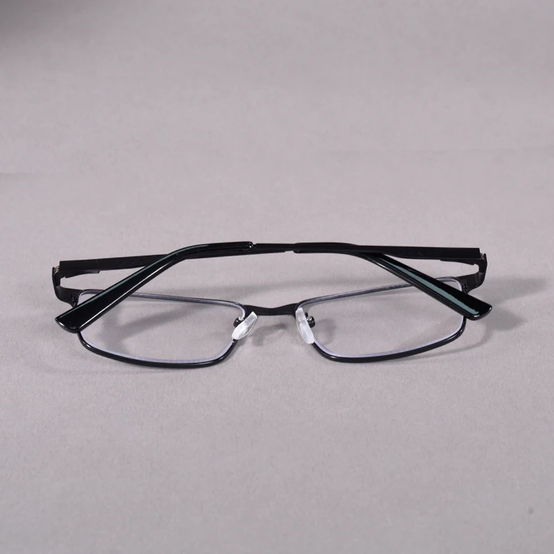 Mai Blume Anti Blau Licht Lesebrille Männer Metall Brillen Mit Frühling Scharnier Blau Farbe Rahmen Für Männer + 75 + 175 – Detail 8