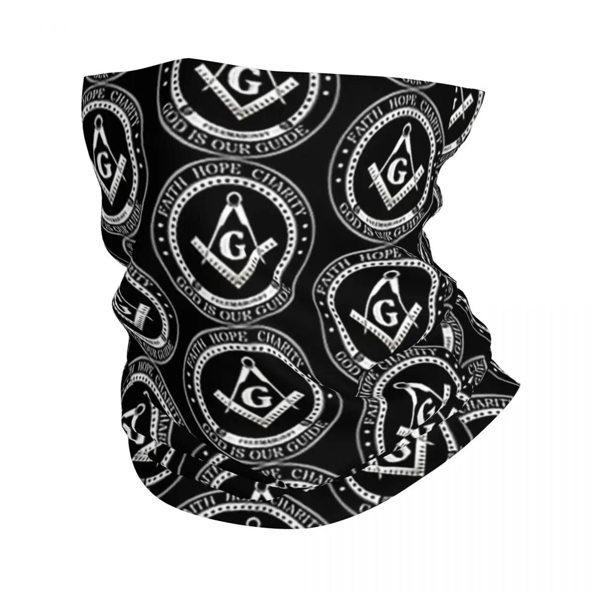 

Freemason Sign Bandana Neck Gaiter Printed Balaclavas Face Scarf Multi-use Headband Riding for Men Women Adult Breathable