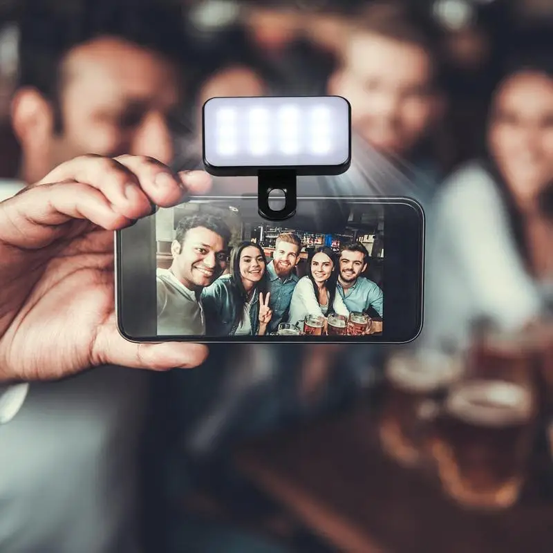 Rechargeable Fill Light | Portable Fill Light | Led Camera Lights High Power Clip Fill Video Light With Adjustable Light Mode