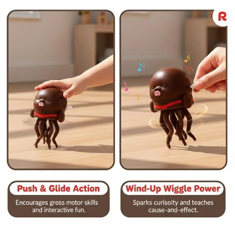 Magic Dancing Black Doll Natasha Stress Relief Toy Wind-up Funny Gift for Relaxation and Entertainment