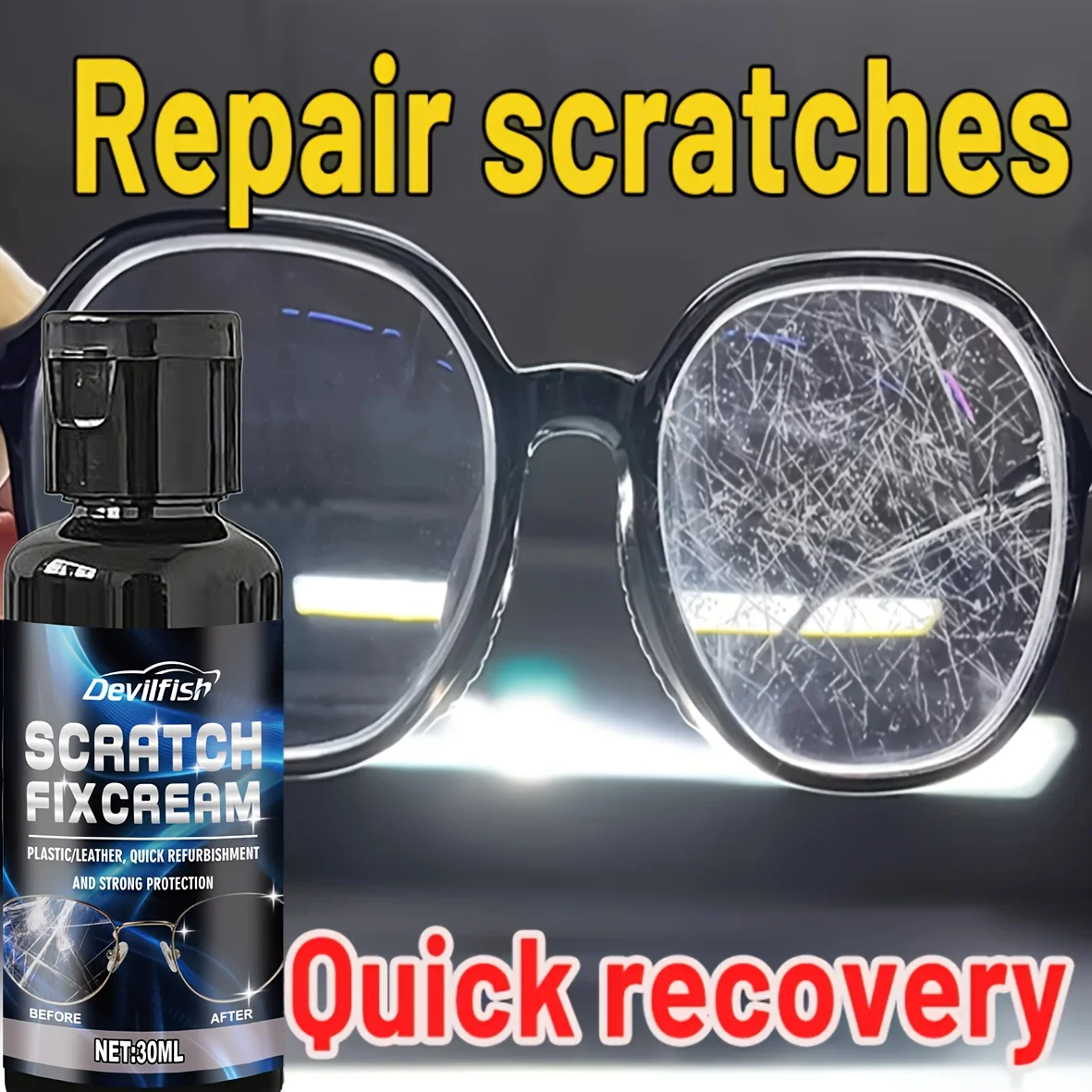 Brillenkratzer-Reparatur-Poliercreme – Brillenglas, Rahmenkratzer-Poliercreme, Polieren und Polieren von Linsenkratzer – Detail 6