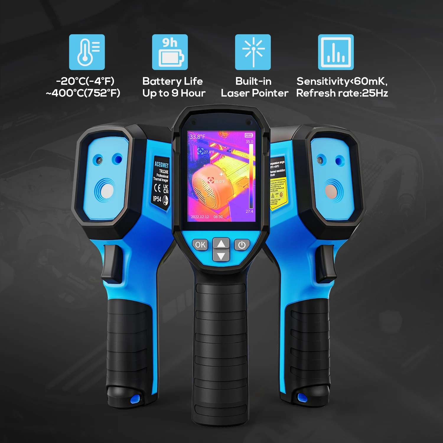 TR120E 2.4 inch Thermal Imager High Resolution Thermal Camera High Senstive Thermal Imager for Repair тепловизор