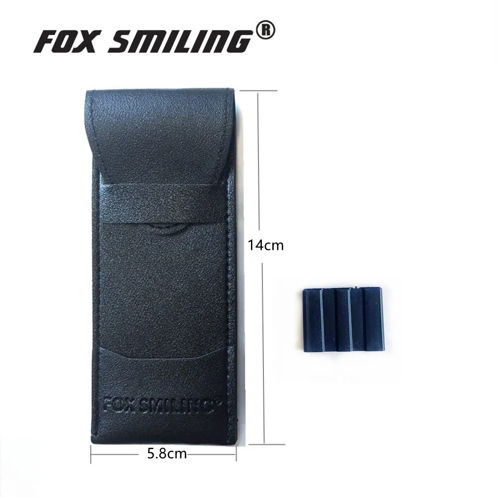 Fox Professional Dart Bags Dart Case Dart Wallet Dart Accessories Artificial Leather Material Black Color