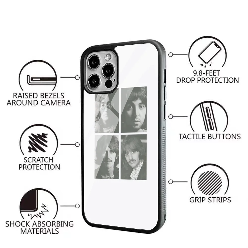 Band The B-Beatles Phone Case Strong Magnetic IPhone 15 14 13 Pro Max 11 12 Mini Alex Mirror Magsafe Wireless Charging Cover