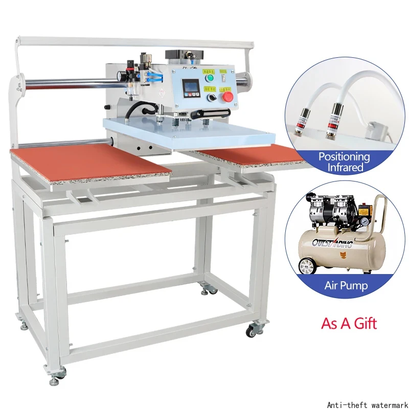 - *Profsional Pneumatic Top-Sliding Double-Platform Hot Prs with Positioning