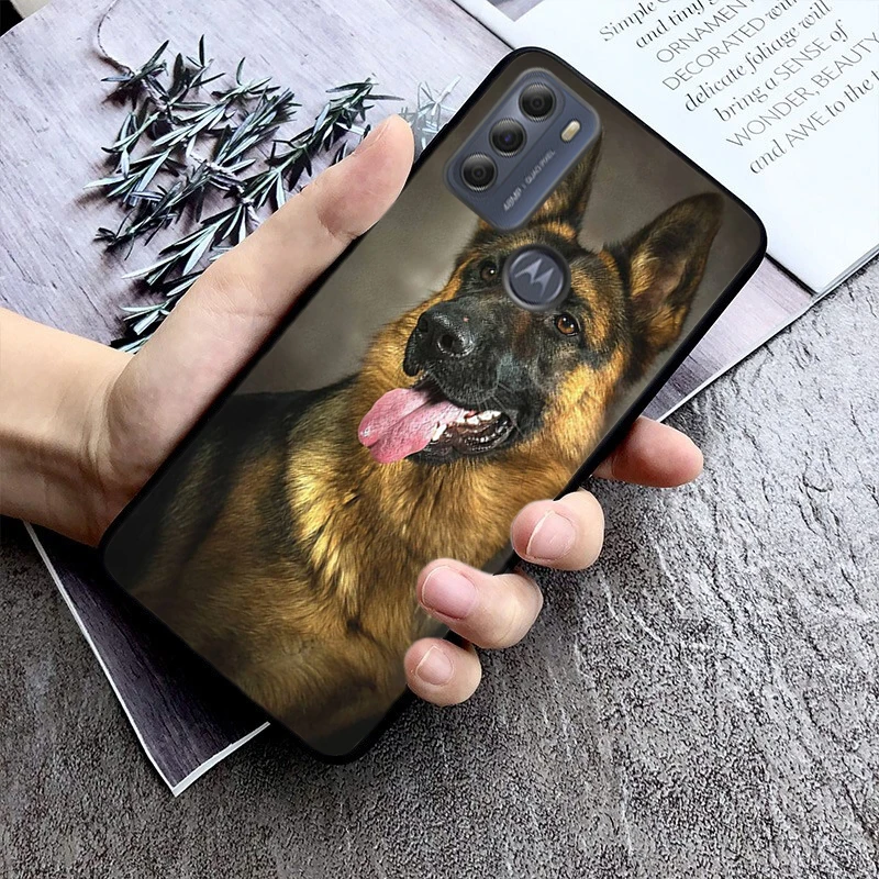 German Shepherd Dog Phone Case For Moto G84 G22 G32 G34 G52 G10 G20 G30 G60 G60S G13 G50 G54 G62 G53 G72 G85 G24 Power