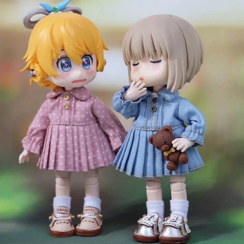 Ob11 traje de una pieza para bebé, figura de arcilla GSC 1/12 BJD, traje para gatear, body9, ropa Ymy, conjunto de ropa P9 de manga larga