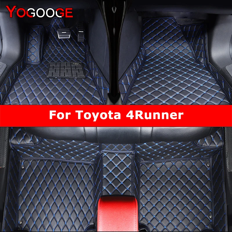 YOGOOGE Custom Car Floor Mats For Toyota 4Runner 2002-2023 Auto Carpets Foot Coche Accessorie