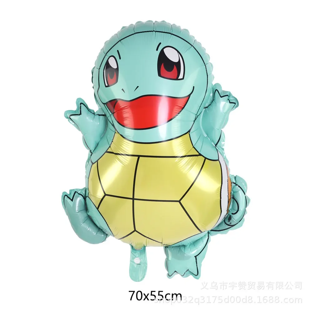 Pokemon Balloon Pikachu Squirtle Bulbasaur Poké Ball Human Figure Aluminum Balloon Decoration Supplies Kids Birthday Party Gifts