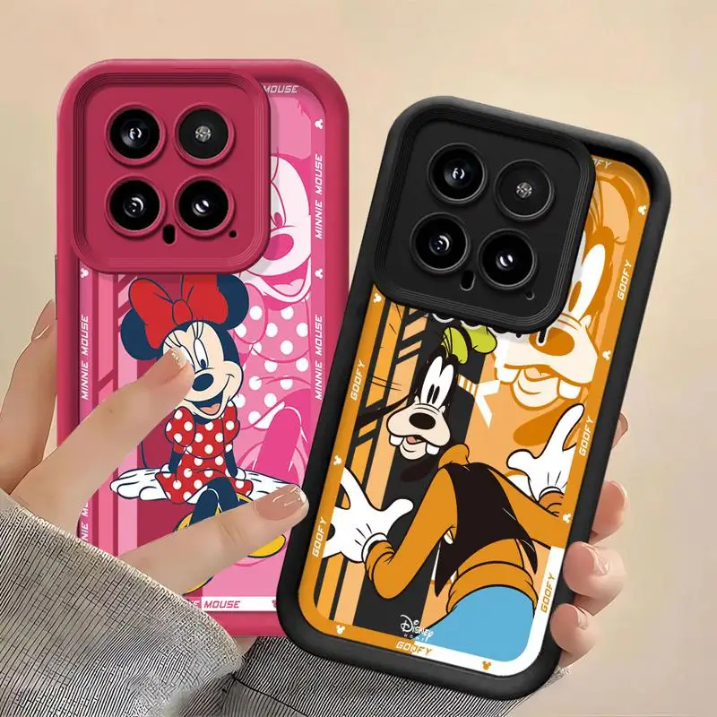 Stitch Toy Story Goofy Minnie Mouse 3d Edges Phone Case for Xiaomi Redmi Note 13 12 Pro Plus 12s 11 11s 10 9 9s 12C 10C Ladder