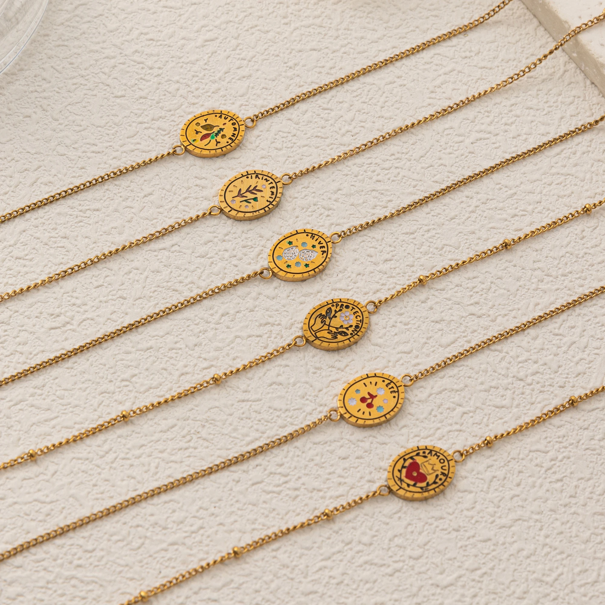 

Flower Collection Vintage Exquisite Necklace Spring/Summer Autumn/Winter High end Versatile Style Plated 18k Gold Women's Gift