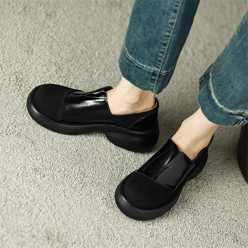 COOTELILI 2024 New Shoes Warm Shoes Woman Pumps Women Sneakers Platform Shoes Mid Heels Slip On Size 35-40