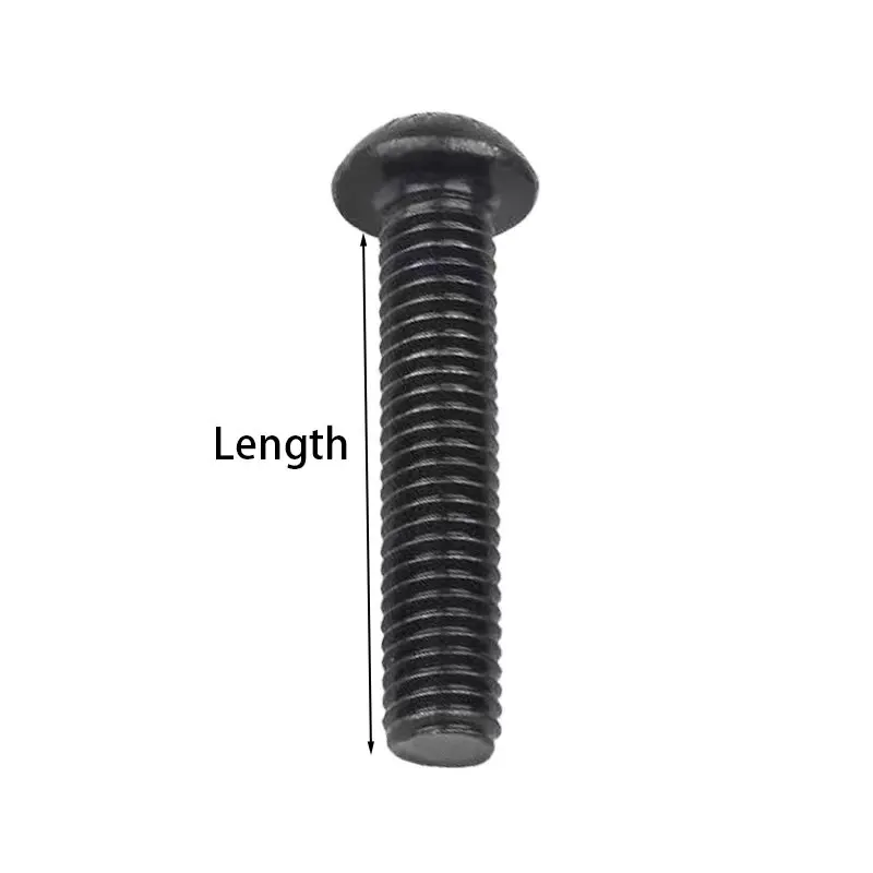 M3 Black Hex Hexagon Socket Button Head Cap Screw Bolt Carbon Steel 10.9 Grade Mechanics Bolt