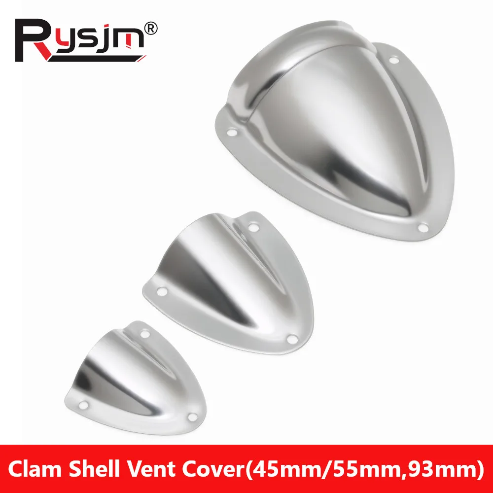 Marine Hardware Stainless Steel Clam Shell Midget Boat Vent Hose Cable Clam-shell Cover Boat Yacht Ship Accessories 45/55/93mm